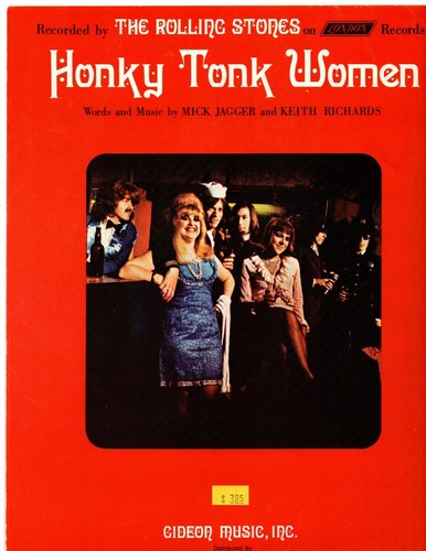 ROLLING STONES - Sheet Music -Honky Tonk Women