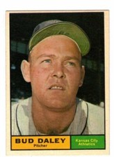 1961 Topps Bud Daley Kansas City Athletics #422 EXC