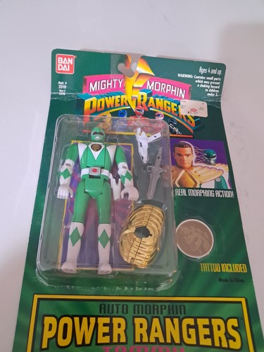 De colección 1994 ~ Power Ranger ~ Tommy ~ Tatuaje ~ ¡Nuevo en tarjeta sellada! - Imagen 6 de 6