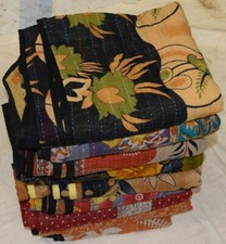 Wholesale Vintage Kantha Blanket Bedspread Indian Handmade Quilt Throw Cotton