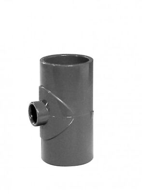 T-Stück 90° reduziert 75 x 63 x 75 mm / PVC T Stück Rohr Verbinder Muffe Fitting