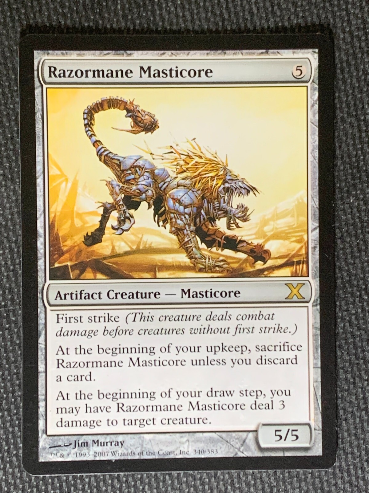 2007 Magic: The Gathering - 10th Edition Razormane Masticore #340/383