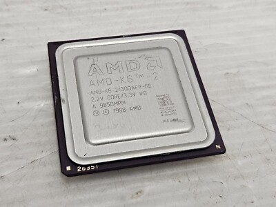 AMD-K6-2/300AFR-66, Socket 7, 300MHz, FSB 66MHz, 100% WORKING VINTAGE PROCESSOR!