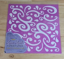 Forever In Time 12"x12" LACE LOOK PAPER 2 Piece Set Lace Paper & Cardstock Pink
