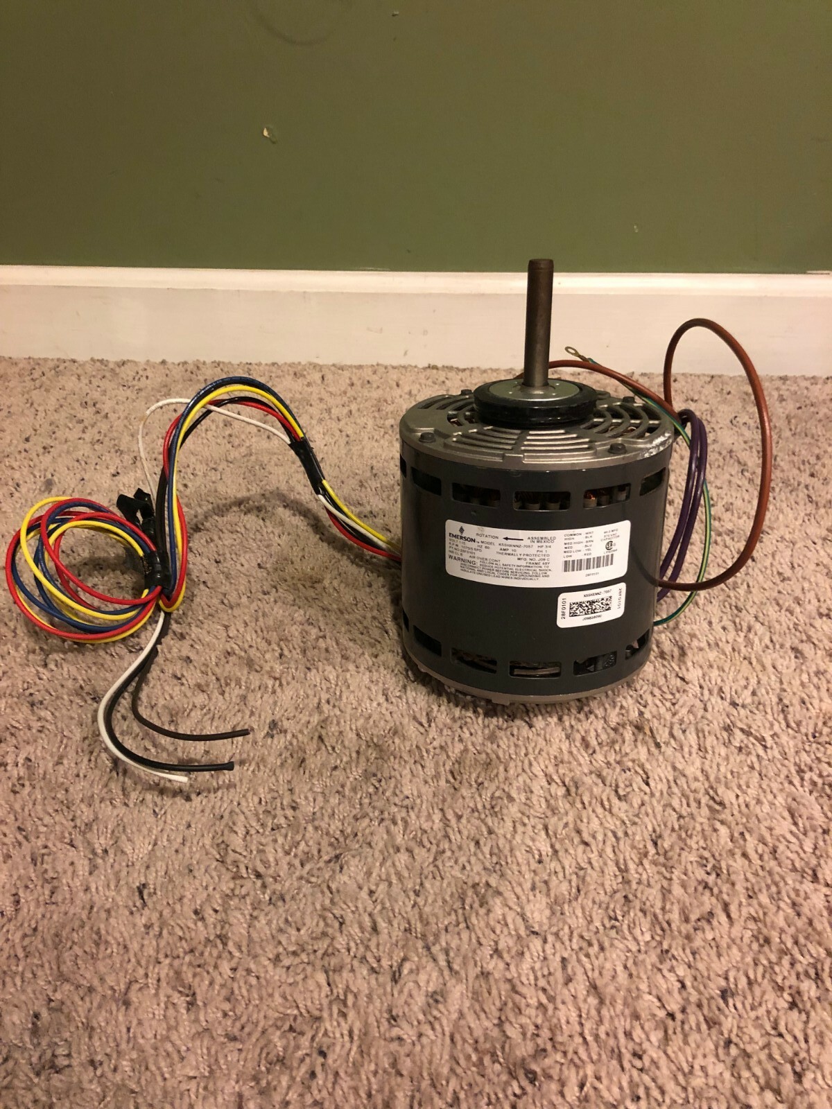 Emerson 28F01 28F0101 3/4HP 115V 60Hz 10A Lennox Furnace Blower Motor | eBay
