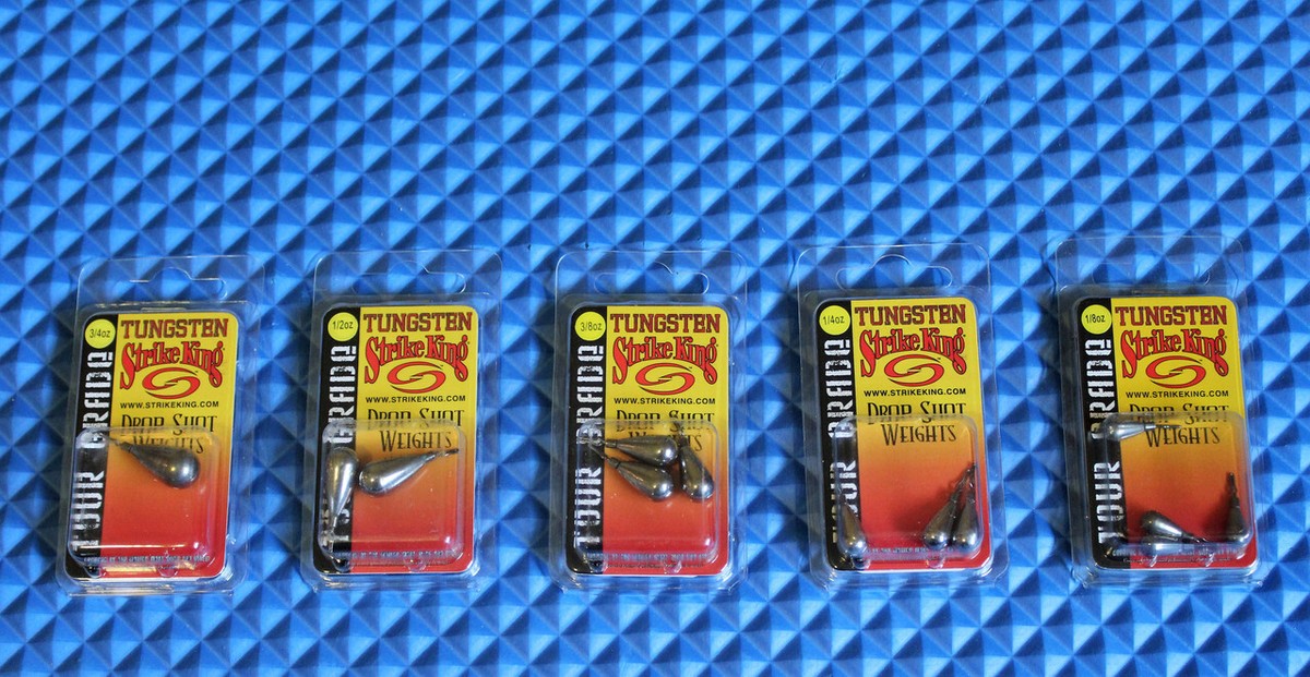 Strike King Tour Grade Tungsten Drop Shot Unpainted TGTWDS-U CHOOSE A  WEIGHT