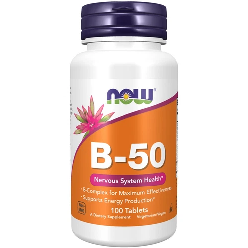 NOW Foods B-50,  100 Tablets