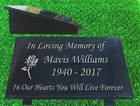 granite memorial plaque grave marker