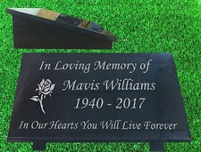 granite memorial plaque grave marker