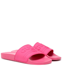 pursuit gg logo slide sandal