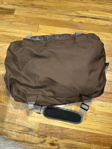 Vintage Jansport Seesack braun blau Blumen Reisen über Nacht 23" x 14" x 10" - Bild 4 von 7