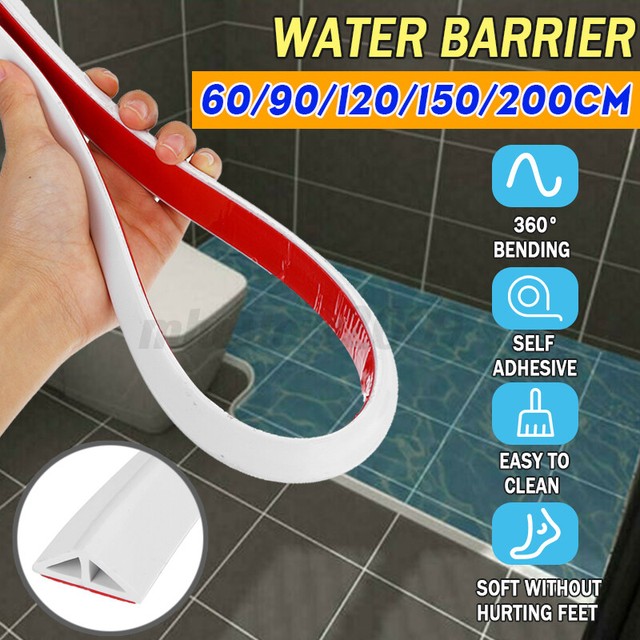 Durable Bathroom Water Stopper Silicone Water Barriers Floor Separation ...