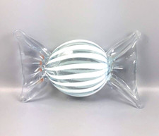 FERMACARTE  CARAMELLA VINTAGE  VETRO, MURRINA MURANO   CM L 10