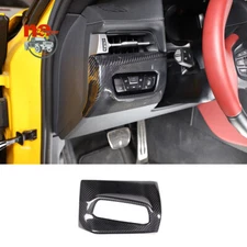 Carbon Kit Headlight Adjustment Button Frame Trim Cover For GR Supra A90 2019-22