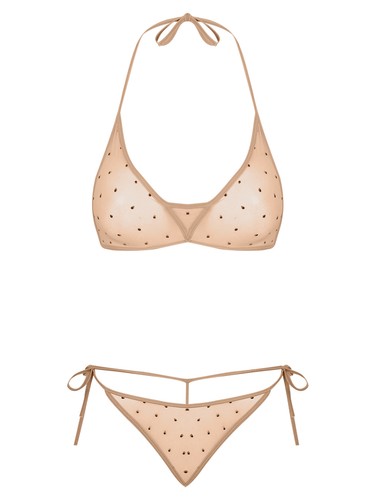 Women's Bra And Briefs Transparent Lingerie Set See Through Swimsuit Two-piece - Picture 19 of 25