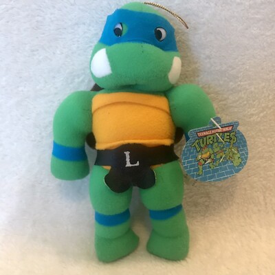 Teenage Mutant Ninja Turtles 8'' Leonardo Plush Doll Vintage 1989 Ace Novelty NWT