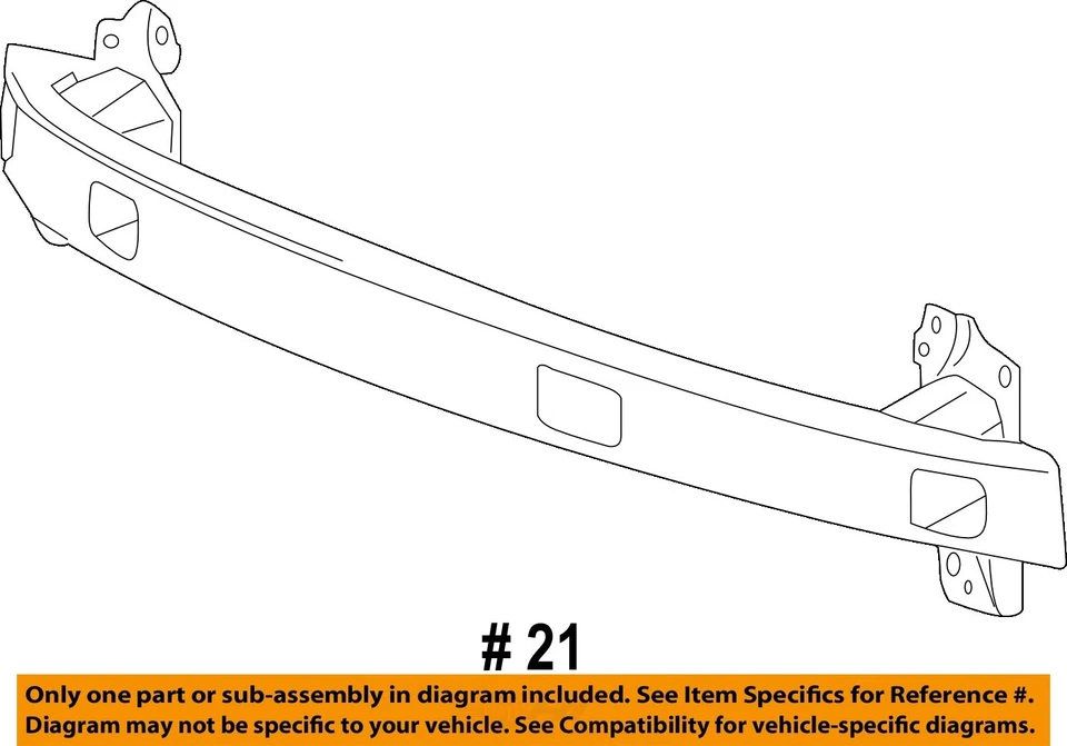 Усилитель переднего бампера оригинальный производитель 2004 2005 2006 Volkswagen Phaeton - Изображение 4 из 4