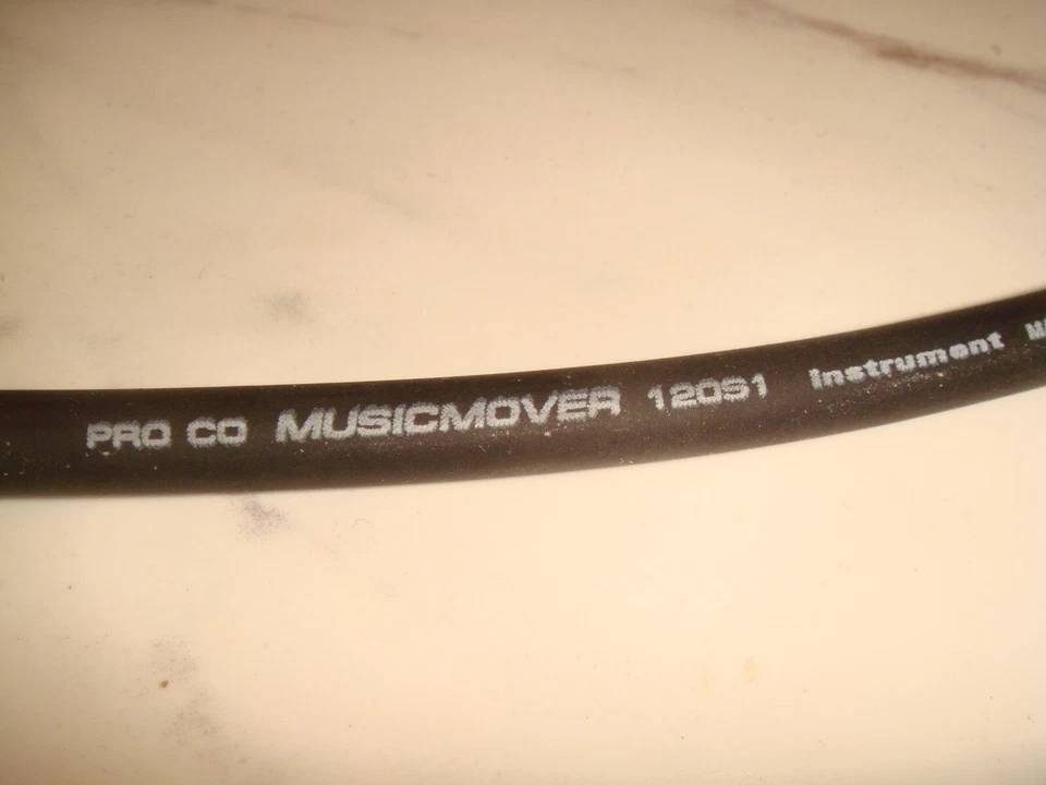 Cable de audio/guitarra para instrumento Pro Musicmover 120S1 Amphenol macho 3 pies EE. UU. Foto 4 de 4