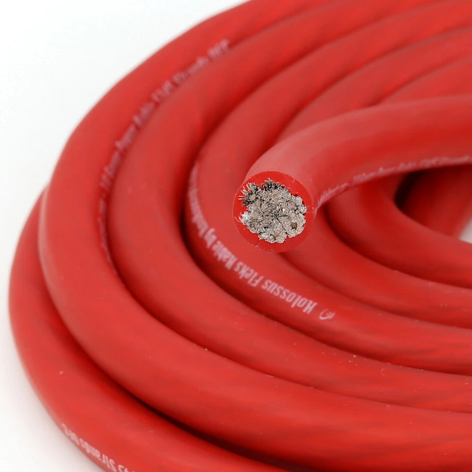 Lote de cable de alimentación de cobre calibre 0 4 8 KnuKonceptz Kolossus cable de tierra OFC Foto 4 de 4