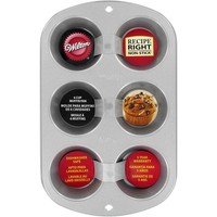 Wilton Recipe Right Heavy Gauge Steel Nonstick Regular Muffin Cupcake Pan, 6-cup on sale Wilton Recipe Right Heavy Gauge Steel Nonstick Regular Muffin Cupcake Pan, 6-cup on sale