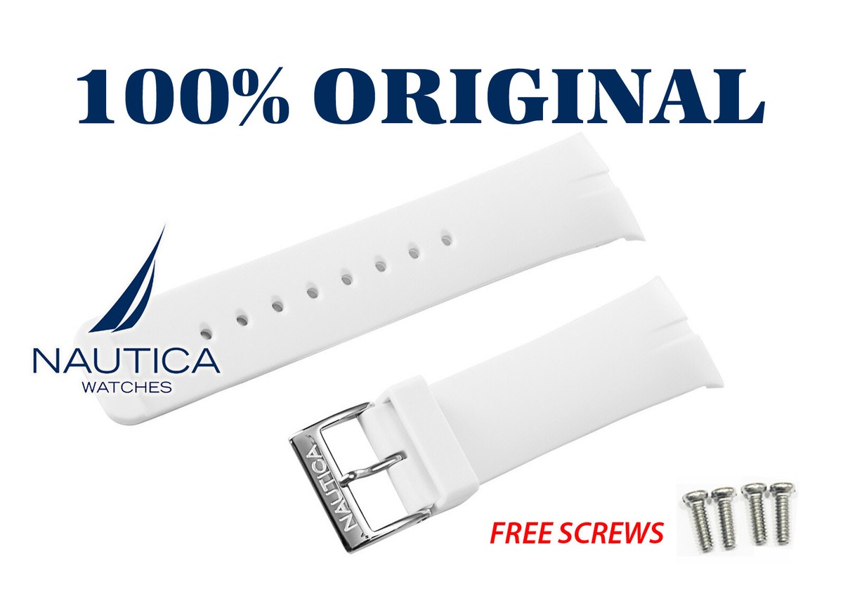 Cinturino per orologio Nautica A15649G / N13530G / A34001G / A13530G / N13530G Gomma 20mm