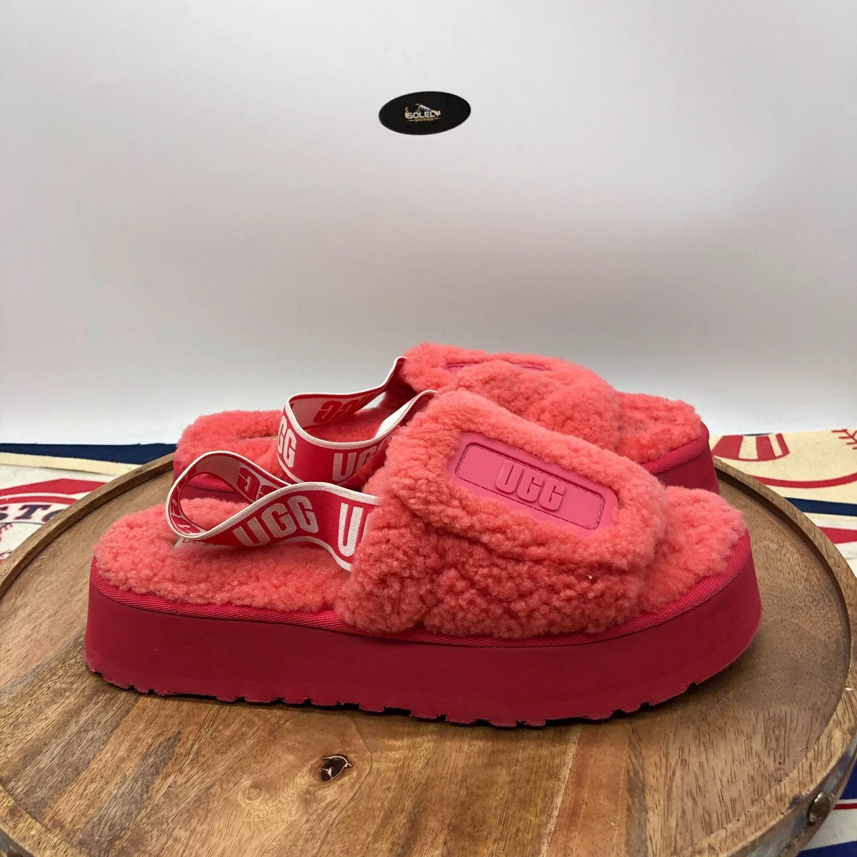 Ugg disco slide coral hot sale