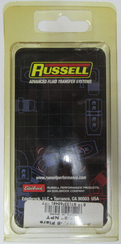 RUSSELL 660480 ADAPTER,-8 FLARE x 3/8"NPT UPC:087133604817 - Picture 2 of 2