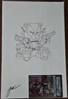 Jamie Tyndall 11x17 Dearpool Oa With matching Metal Coa This Bear Appears In-