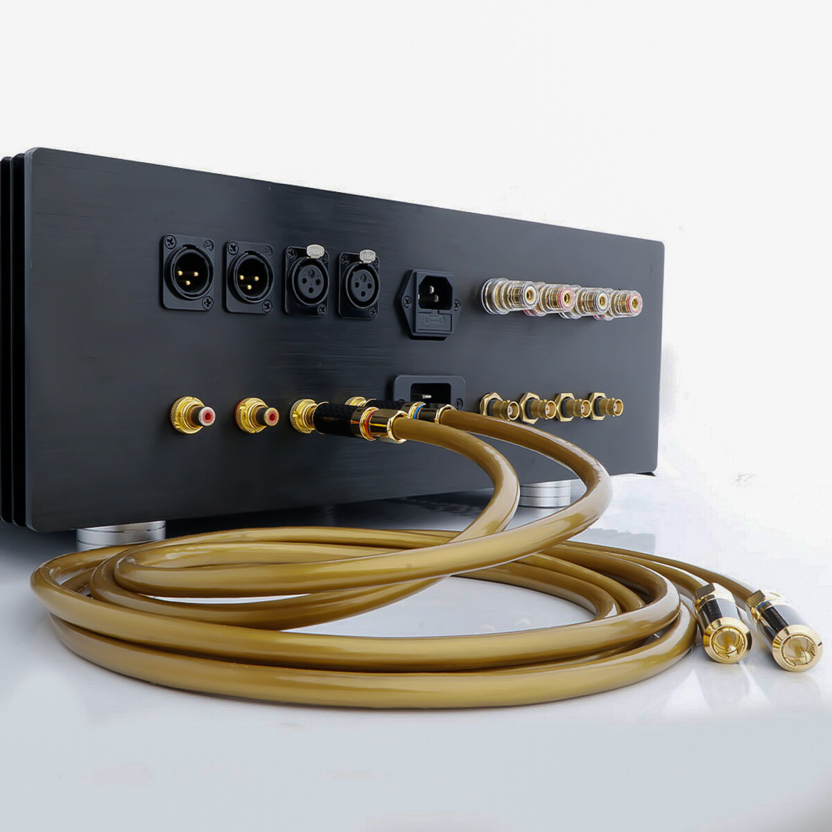 Style OCC Copper HiFi RCA Cable Hi-Fi Audio Signal Interconnect Cord Line