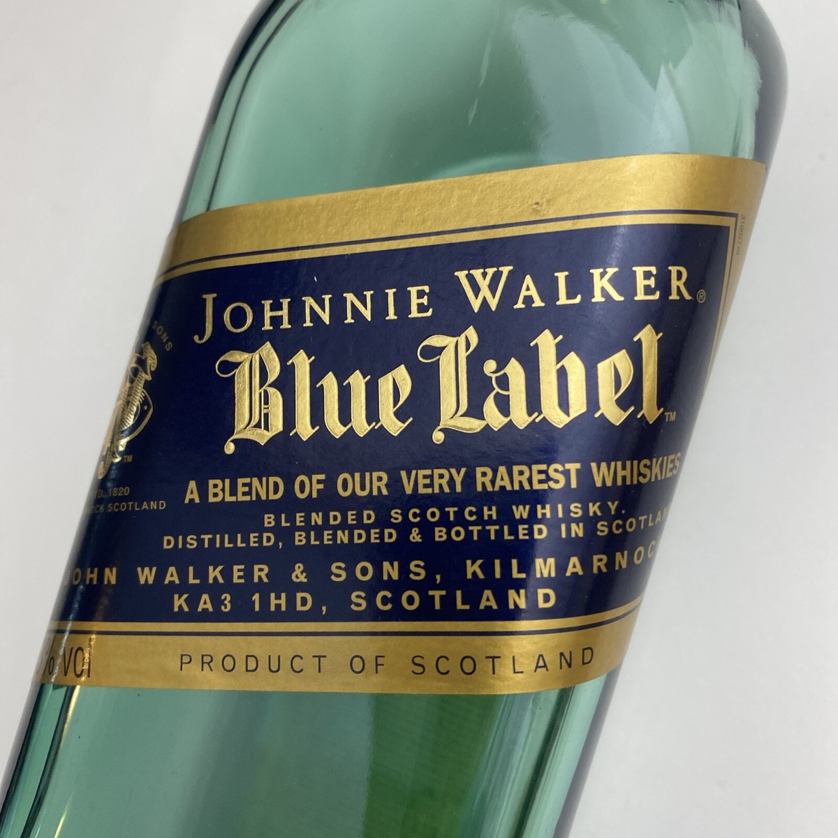 Johnnie Walker Blue Label Box & Empty Bottle Only Leather Johnnie Walker Blue Label Box & Empty Bottle Only Leather