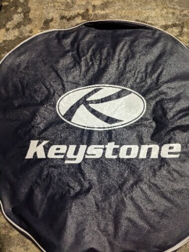 Keystone 14" Spare Wheel Tire Cover Heavy Duty Vinyl Black In Color - Picture 3 of 4