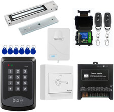 Kit De Sistema Control Acceso Puerta Independiente Cerradura Magnetica Electrica