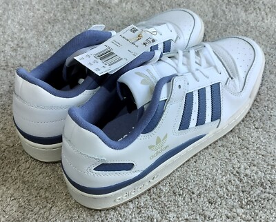 Adidas Originals Men Size 13 Forum Low CL Shoes Leather White Blue