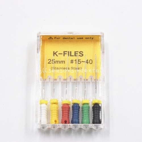 1 Pack Stainless Steel Dental K-Files 25mm Files Endodontic Instruments Hand Use - Picture 17 of 86