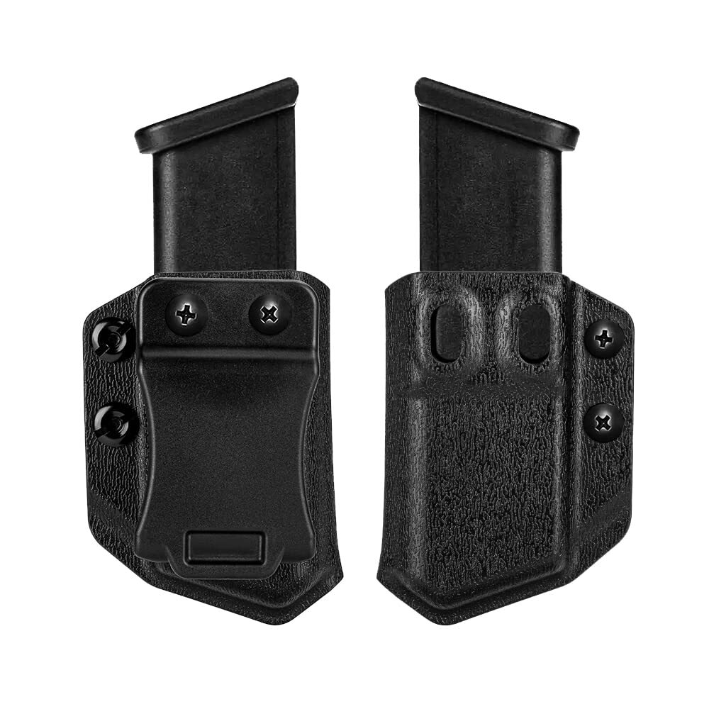 2 Pack Universal Mag Carrier IWB/OWB Magazine Holster Fits:9mm/.40 Double Sta...
