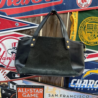 MAISON HERITAGE Paris Leather Black Shoulder handbag Medium