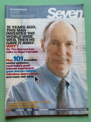SEVEN mag 30-Mar-2008 TIM BERNERS-LEE Bryan Adams Russell T Davies David Tennant