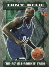 EXMT- 1997 Score Board Rookies 84 Tony Delk  ART  Charlotte Hornets Card