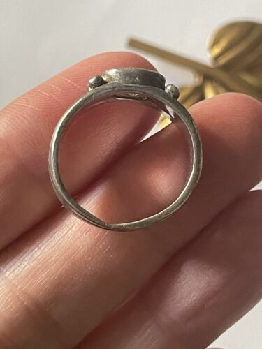 925 Sterling Silver C Z Wide Layered Look Engagement Cocktail Ring Size 7 - Picture 4 of 9