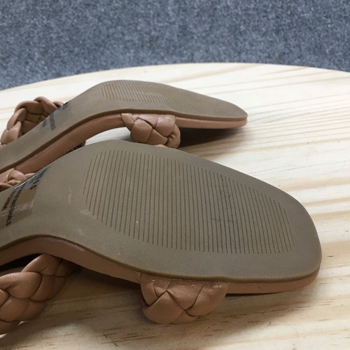 Dolce Vita Sandals Womens 9.5 Hardy Braided Strap Slip On Heels Slide Brown - Picture 11 of 17