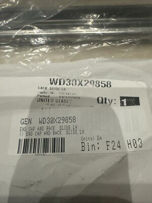 New Genuine GE Dishwasher Rack Slide and Endcap (Set L+R) WD30X29858/WD30X29859