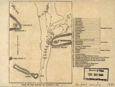 18" x 24"  1864 Map Of Plan Of The Battle