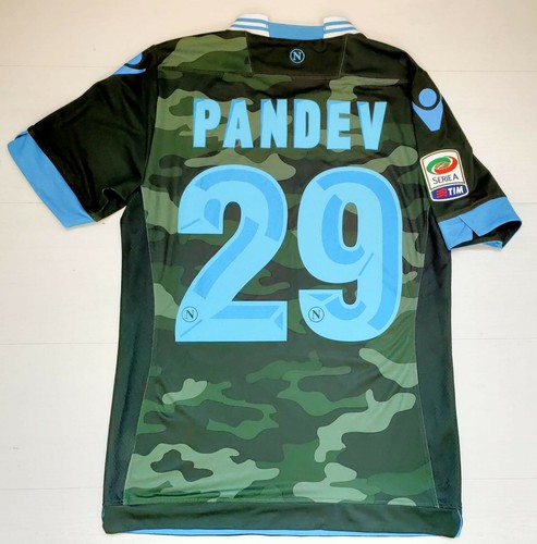 6644 MACRON SSC NAPOLI GORAN PANDEV 29 MAGLIA GARA CALCIO MIMETICA 2013  2014 | eBay