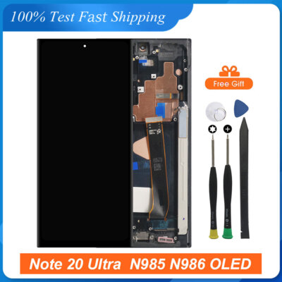 OLED Display LCD Touch Screen Frame For Galaxy Note 20 Ultra 5G SM-N986U N986U1