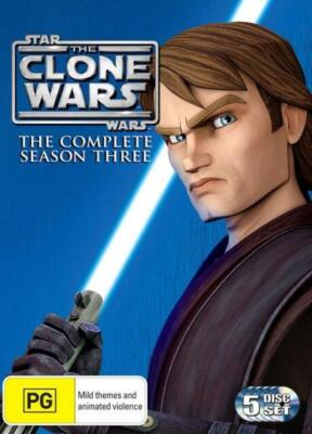 Star Wars The Clone Wars Season NEW DVD Region *Rare