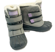 Cat  Jack Gray Denver Winter Shearling Boots Girl 12 Unisex Hook Loop Snow Rain