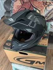 Gmax GM11S Black 2XL Expedition Dual Sport/MX motorcycle helmet, new in box. 