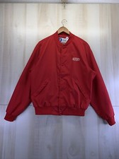 Vintage 1970-80s Dupont Racing Mens Red Jacket By Dunbrooke USA Size L-7563