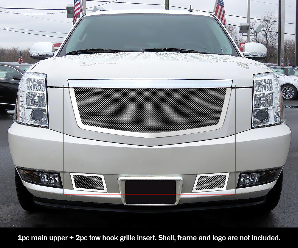 1.8mm Mesh Grille Combo for 2007-2014 Cadillac Escalade Upgrade