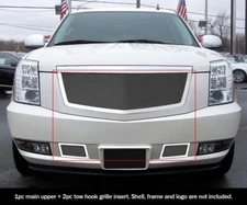 SS 1.8mm Mesh Grille Combo For 2007-2014 Cadillac Escalade